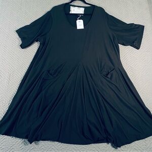 NEW Amish Made Farmhouse Frocks Black Bertha Dress 2XL